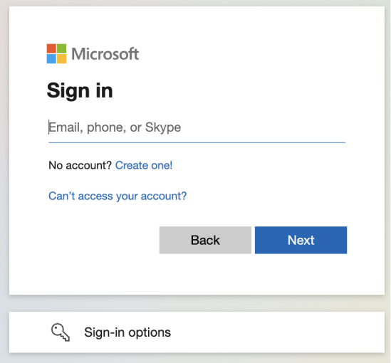 Sign into Microsoft Exchange to sync with HiHello contacts.