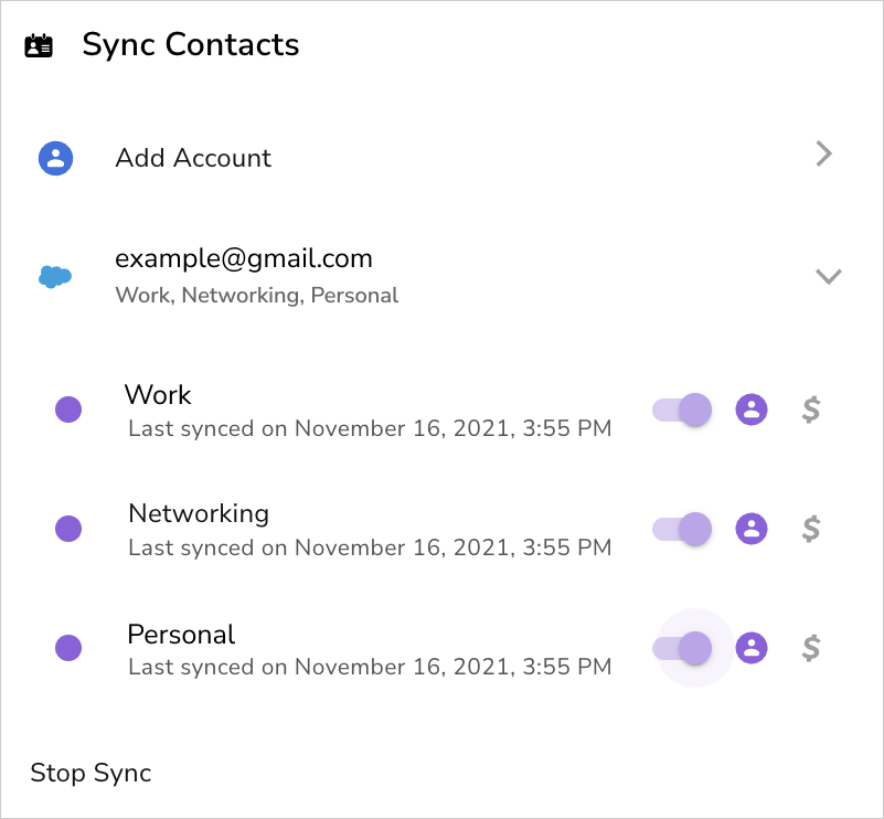 Sync HiHello contacts with Salesforce CRM