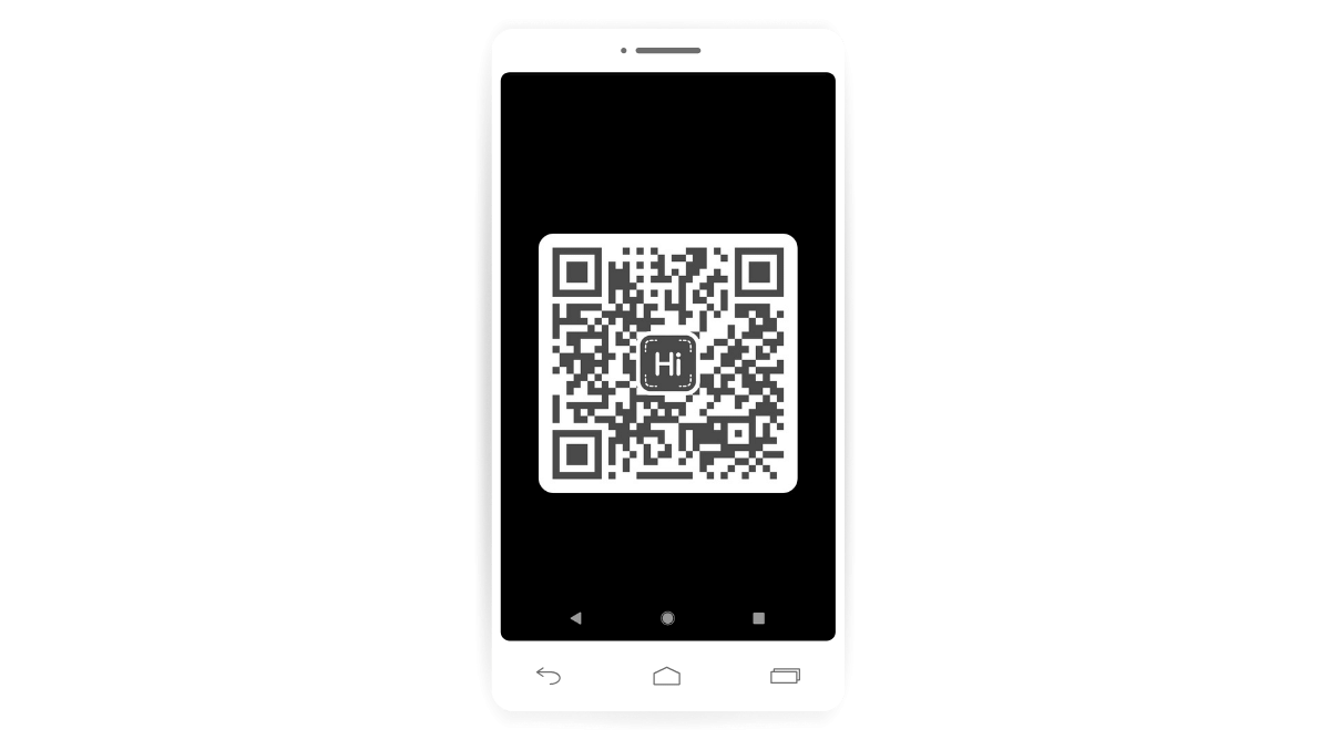 Your QR code will appear in your device photos